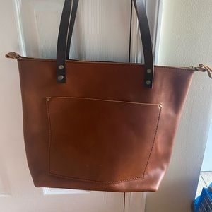 Portland Leather Goods Medium Zipper Tote